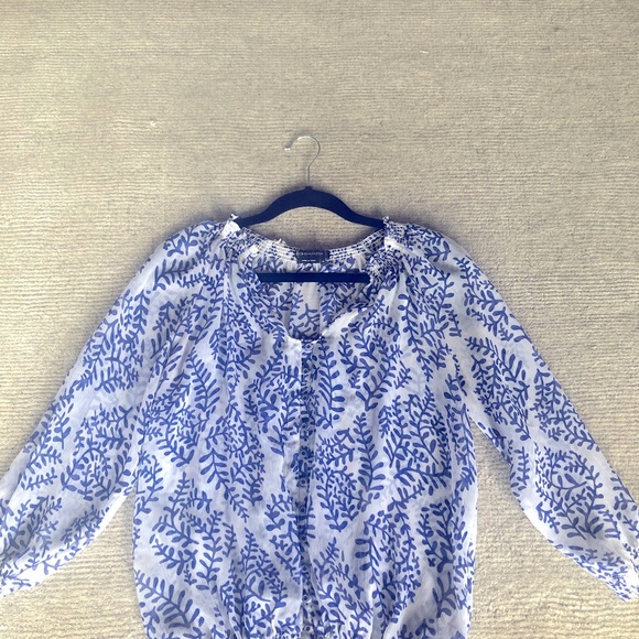 Blue/white BCBG Blouse - Picture 2 of 3